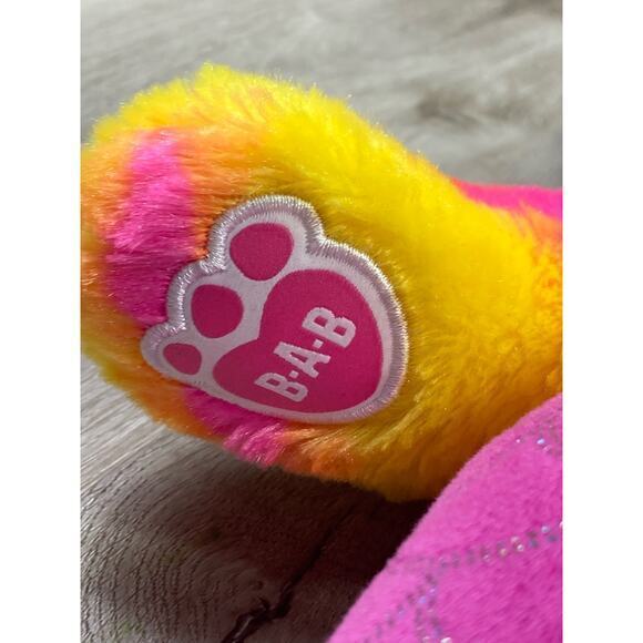 Build-A-Bear Mer-Cat Plush‎ 16" Pink Tie-Dye Shimmering Tail Mermaid Cat - Picture 3 of 12